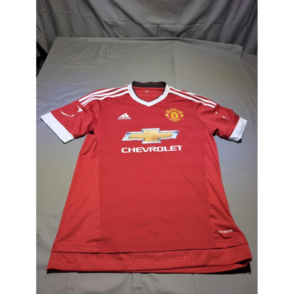 Manchester United Shirt Mens Medium Premier League Soccer Jersey Adidas ClimaCoo